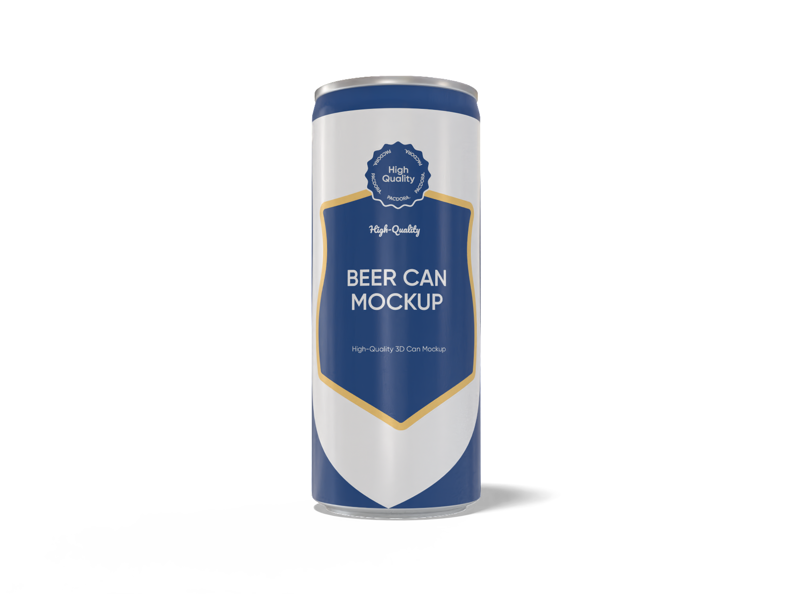 240 ml beer can mockup