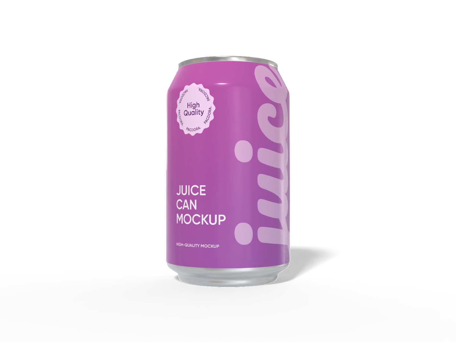 330 ml juice can mockup