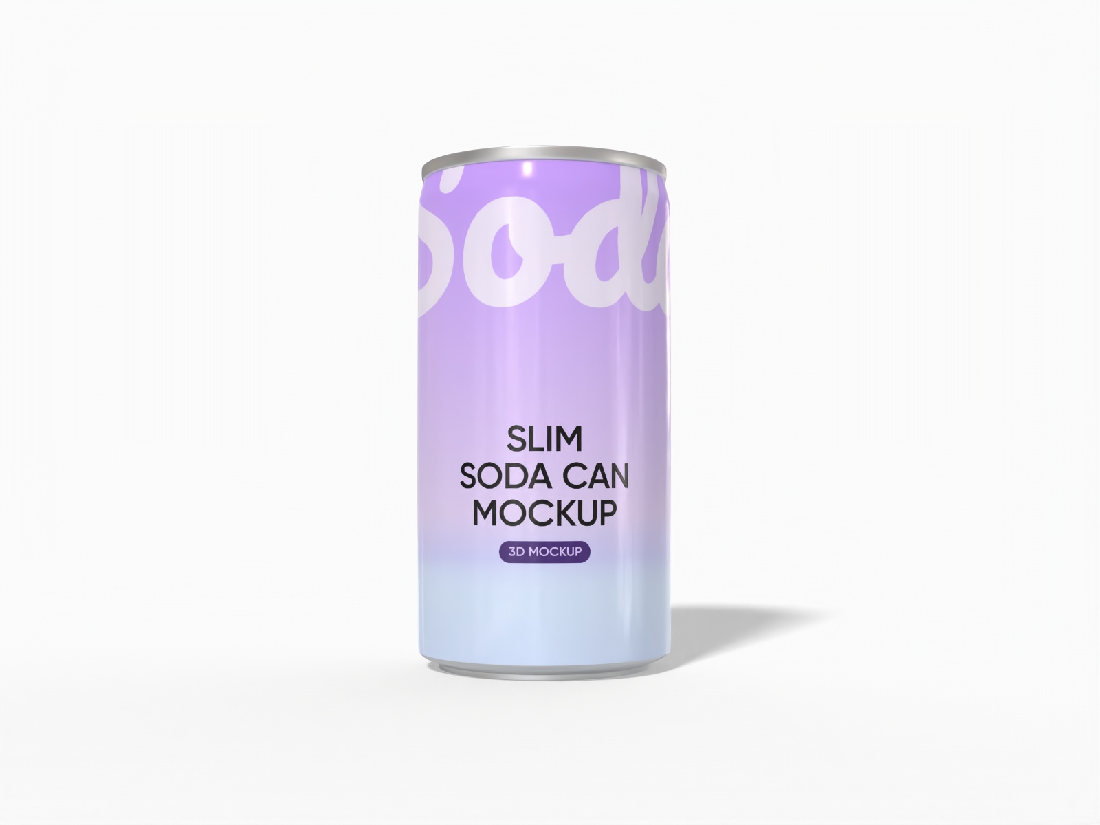 185 ml slim can mockup