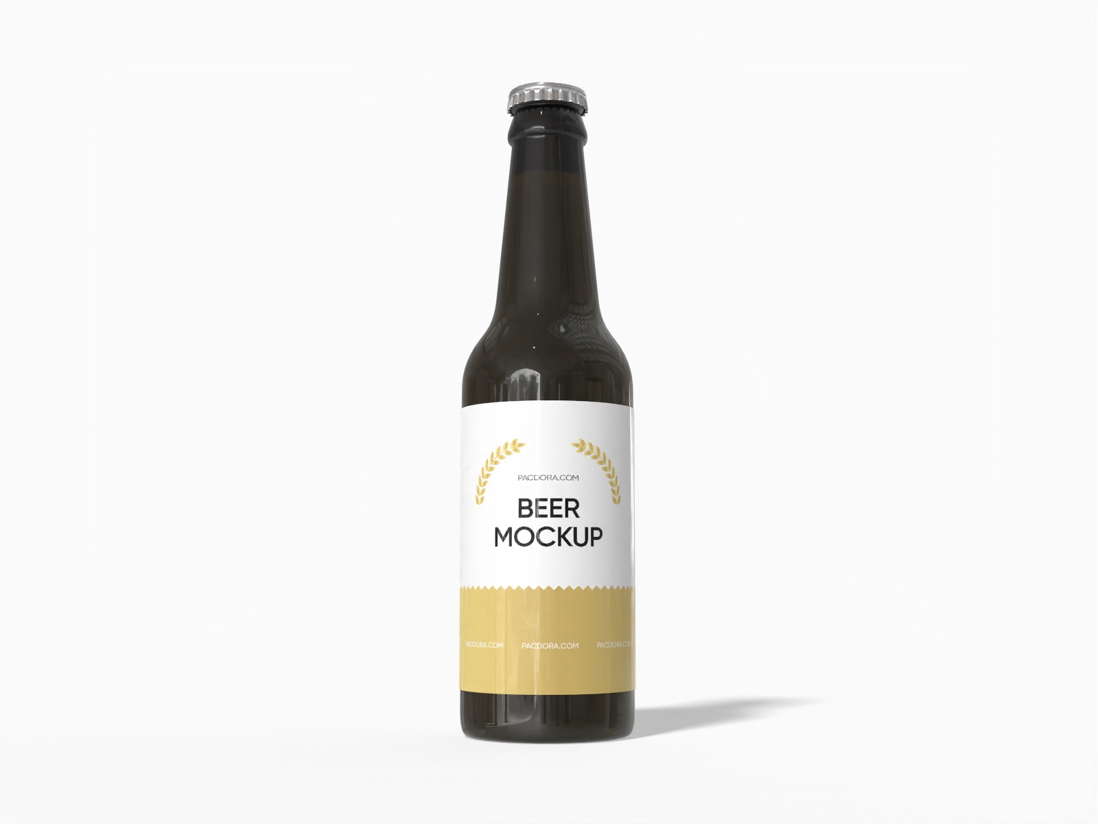 ロングネックビールボトルモックアップ
