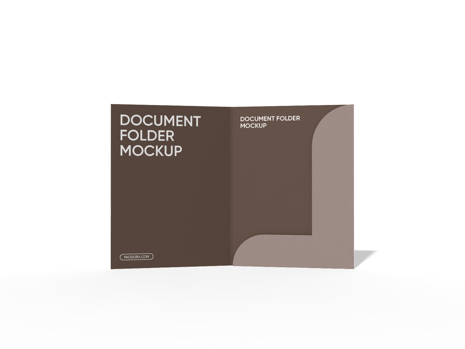 Document folder mockup