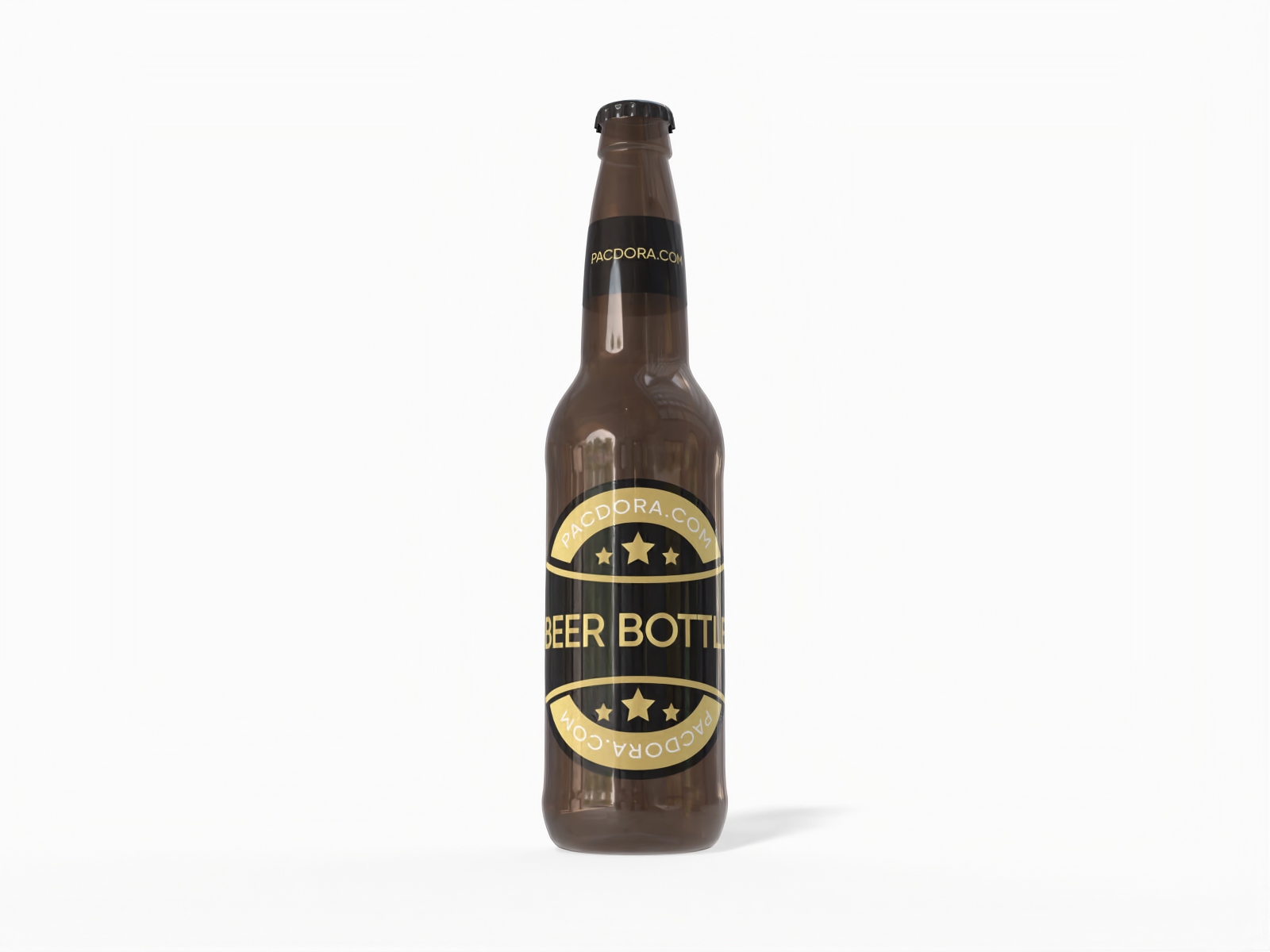 ロングネックビールボトル モックアップ