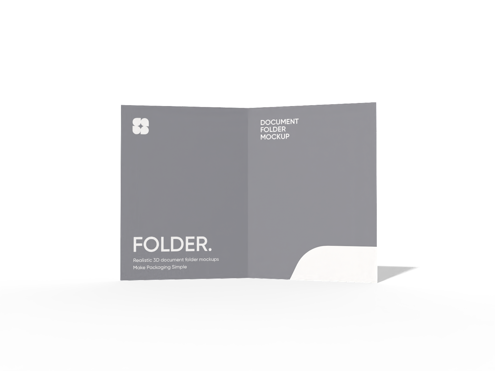 Document folder mockup