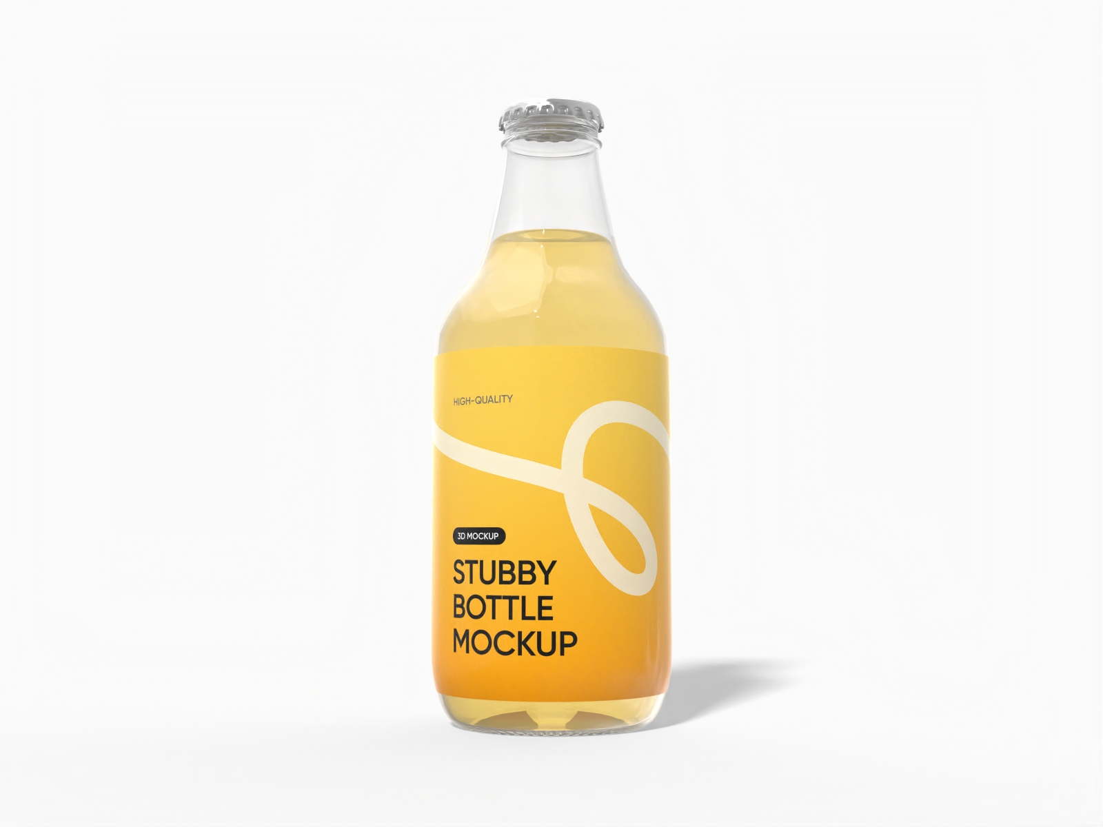 スタビー ソーダボトル モックアップ