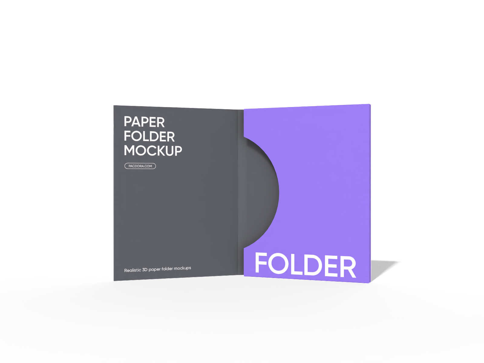 Maqueta de carpeta de papel