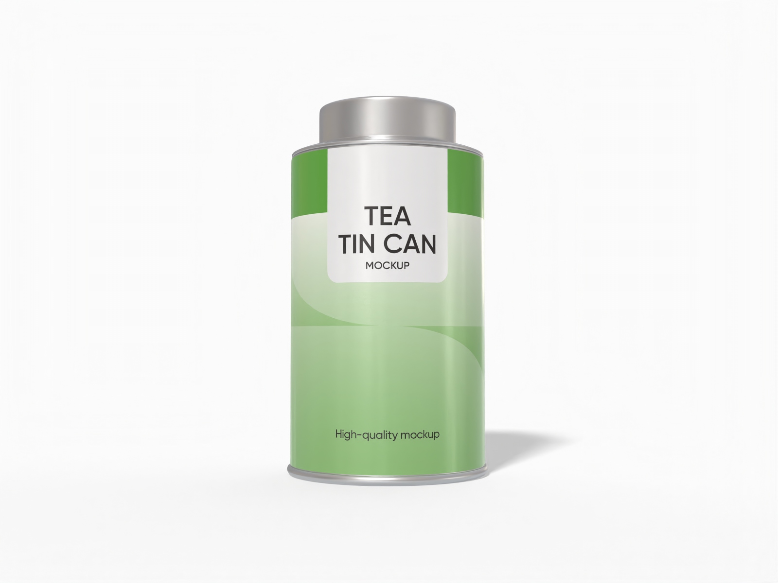Tea tin can mockup