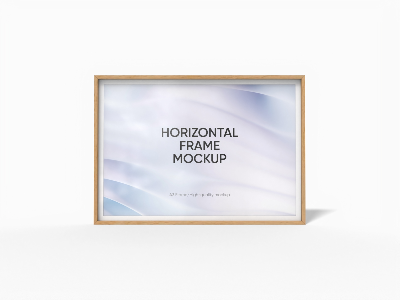A3 horizontal frame mockup