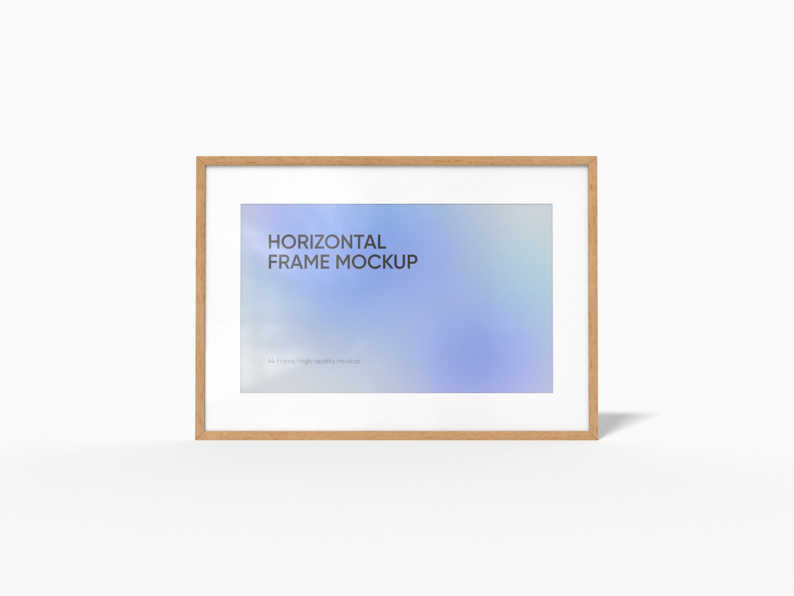 A1 horizontal picture frame mockup