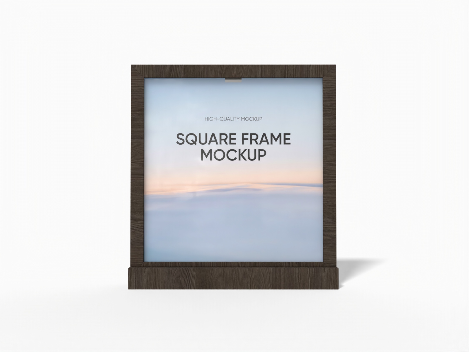 Standing square frame mockup