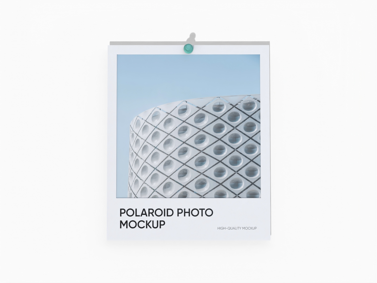 Instant photo frame mockup
