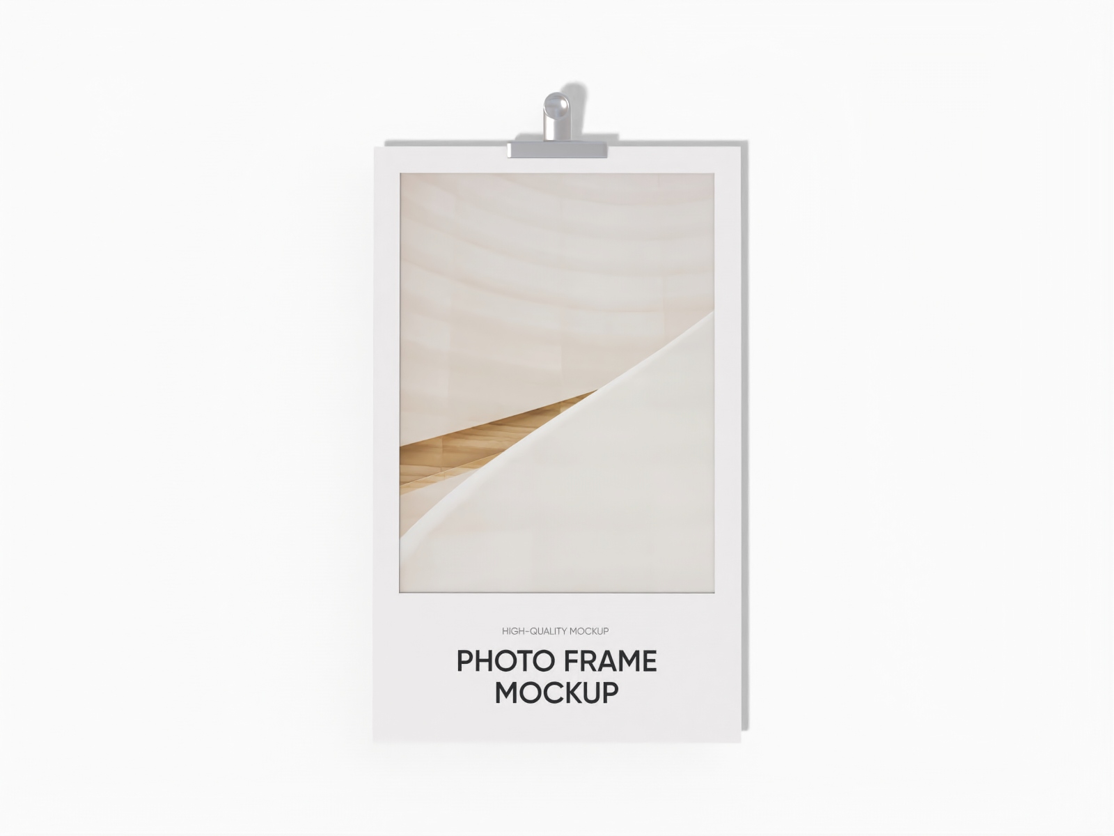 Polaroid photo mockup