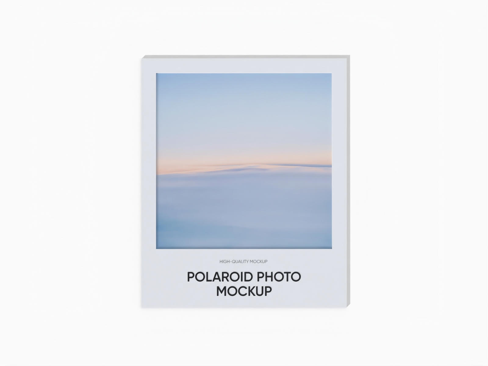 Square photo frame mockup