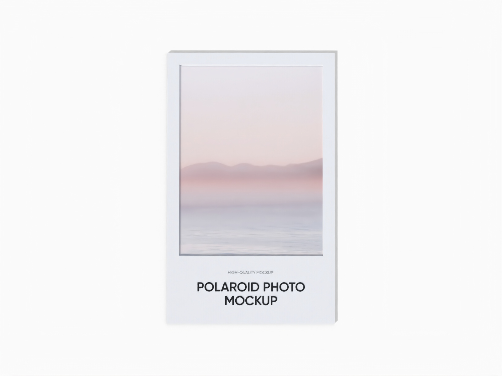 Polaroid photo mockup
