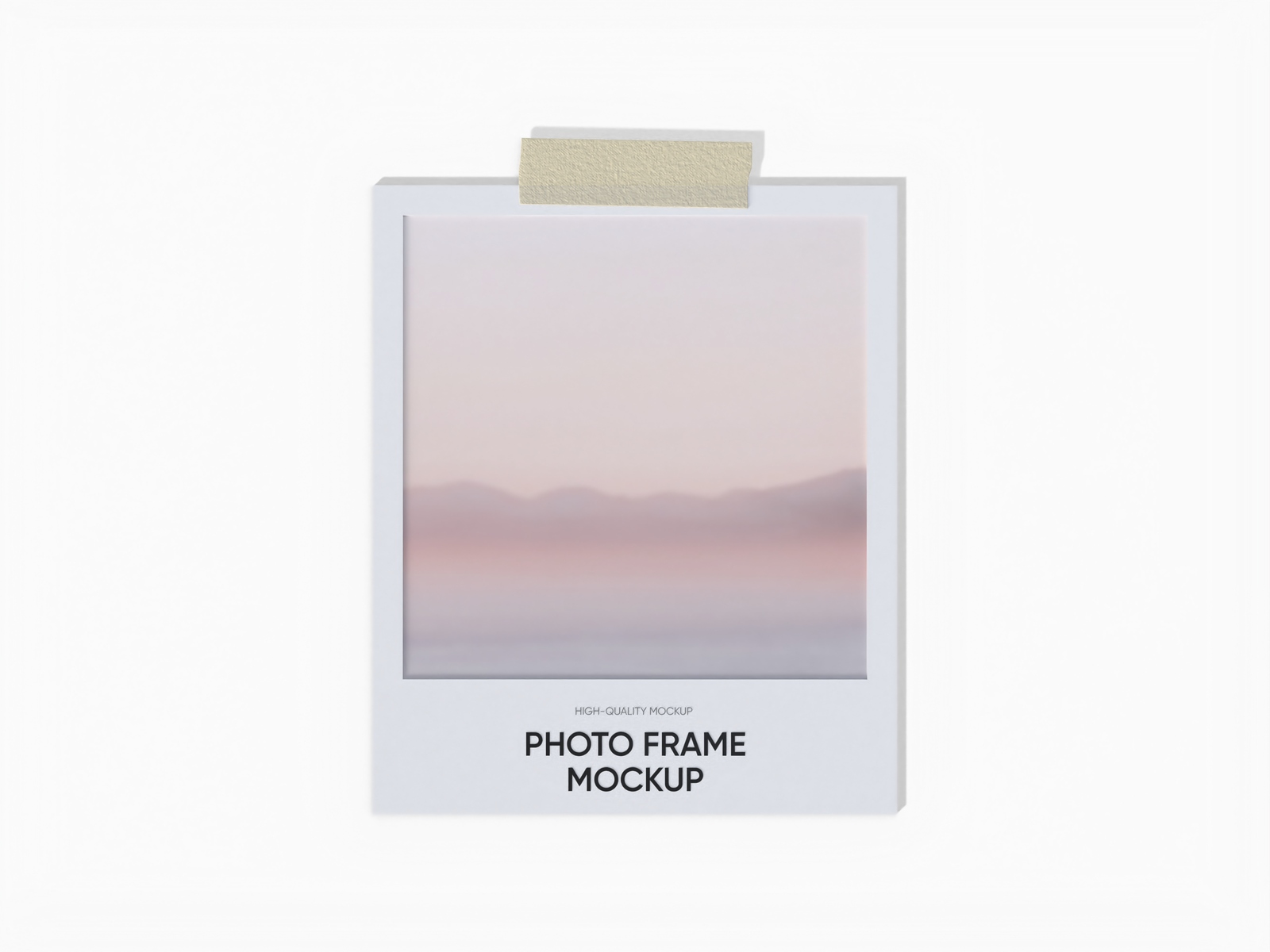 Polaroid photo mockup