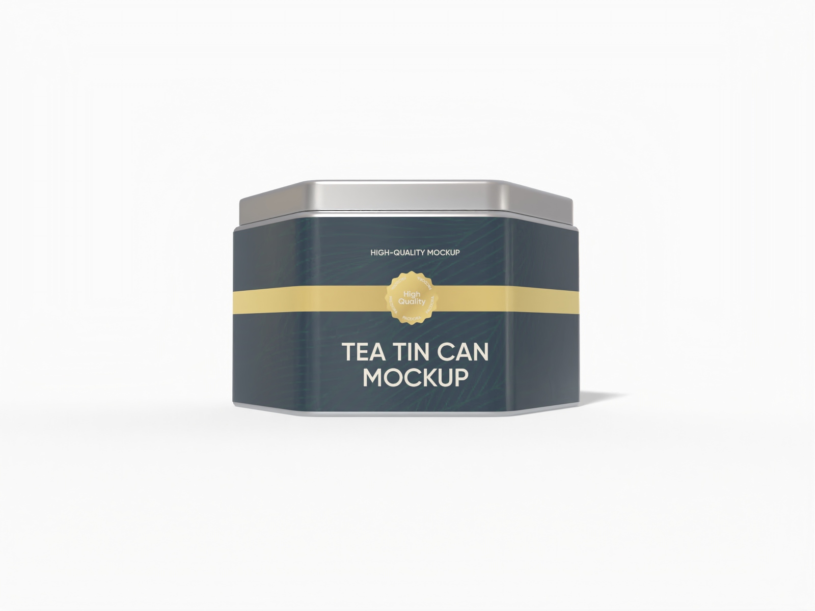 Tea tin can mockup