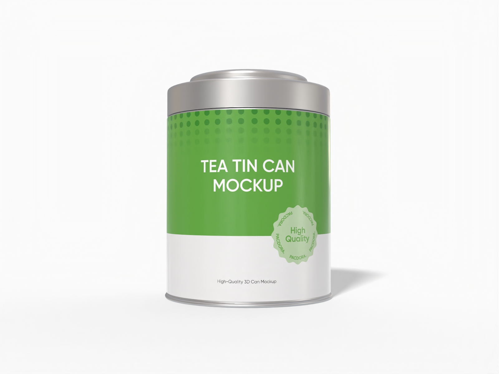 Tea tin can mockup
