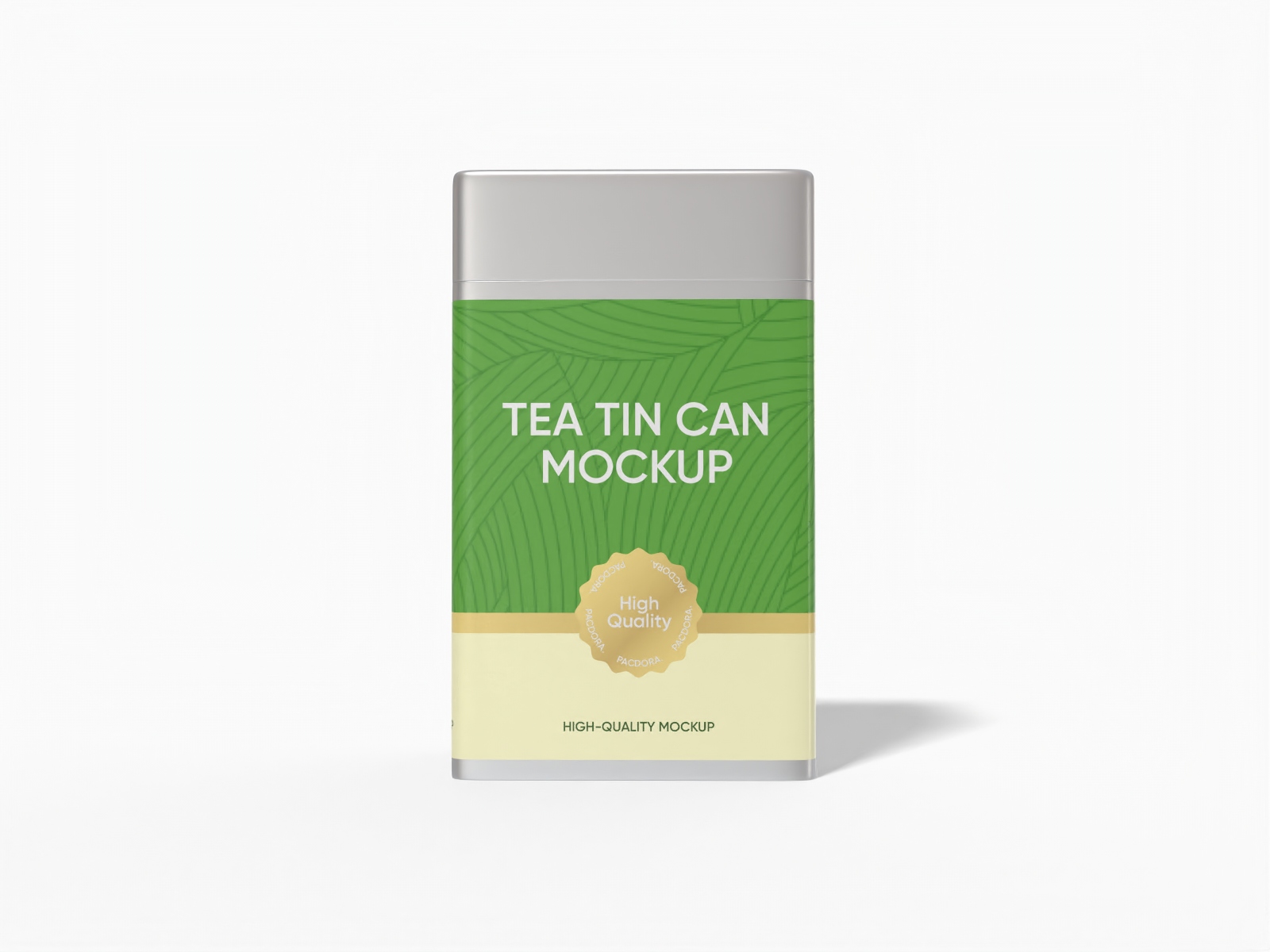 Tea tin can mockup