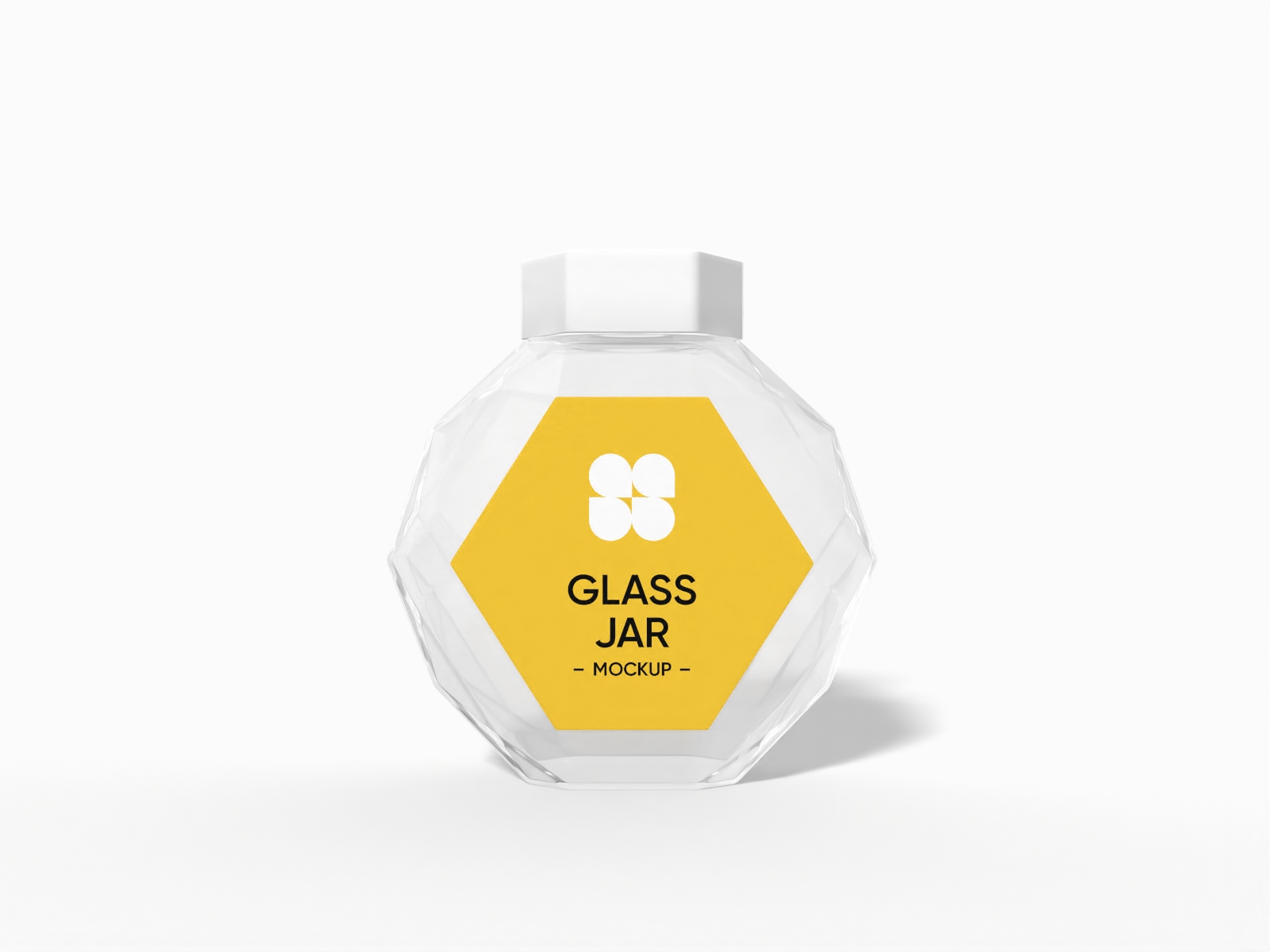 Glass jar mockup