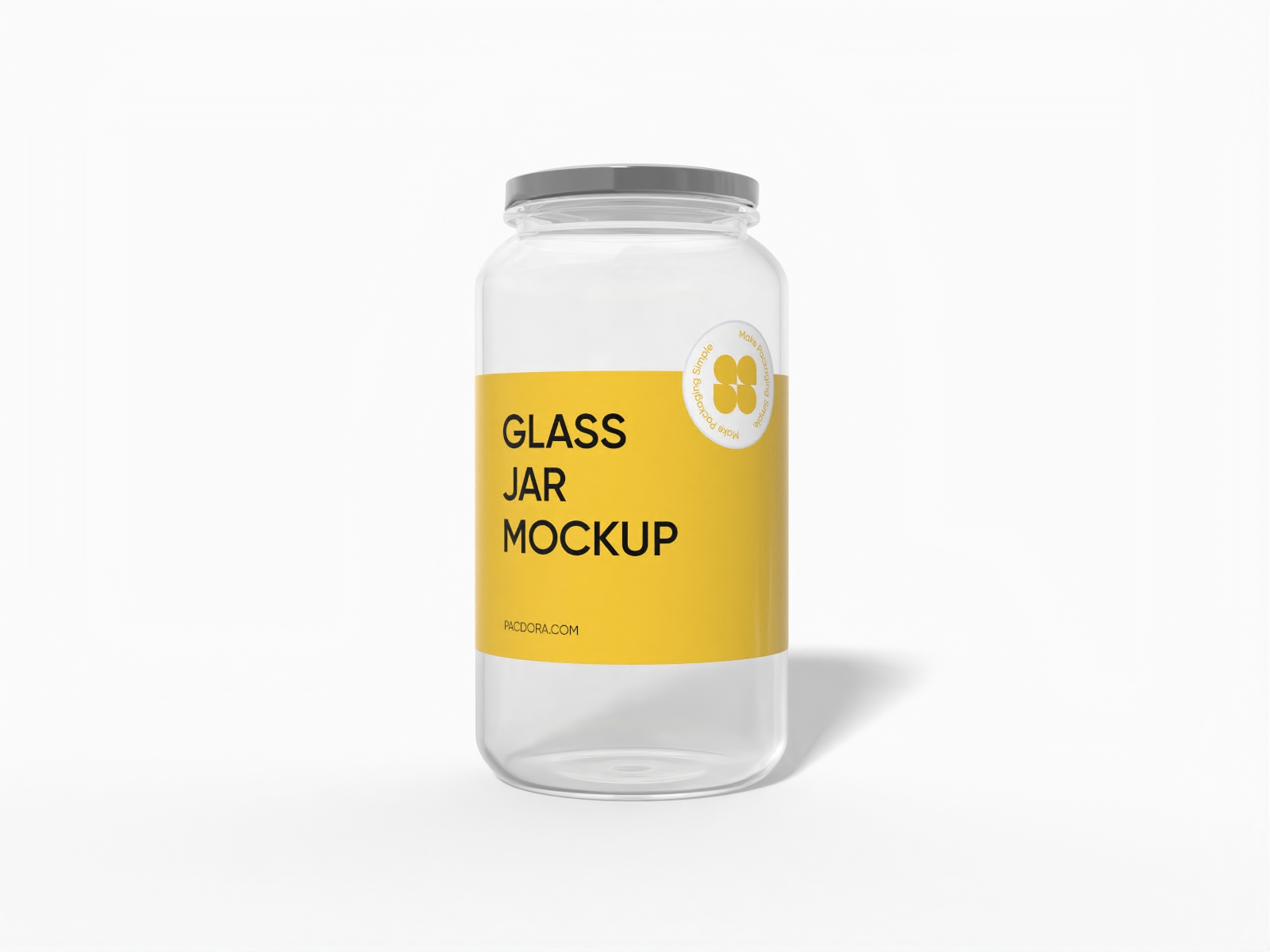 Glass  jar mockup