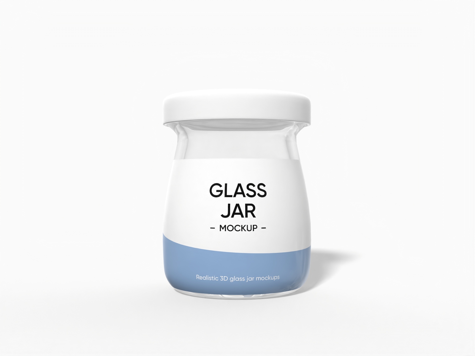 Glass  jar mockup
