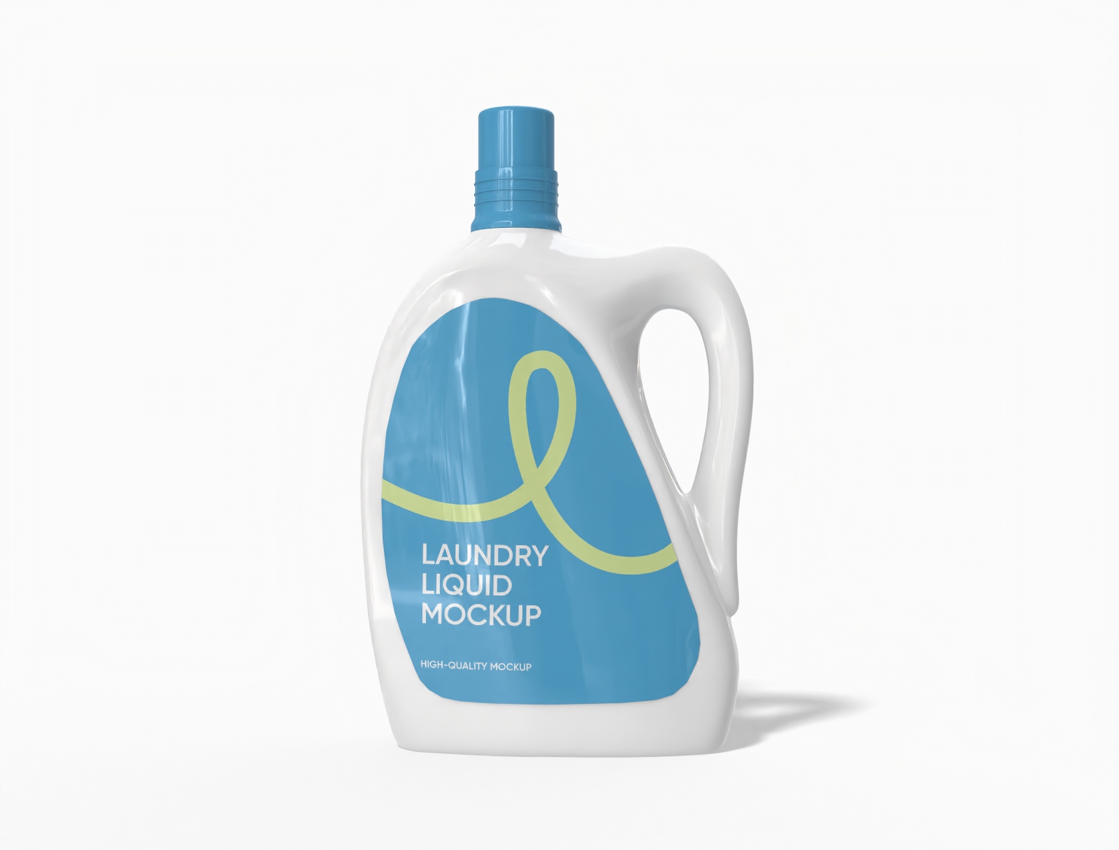 1 L laundry bottle mockup