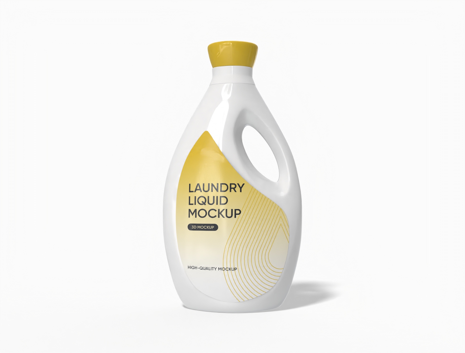 Laundry liquid bottle mockup