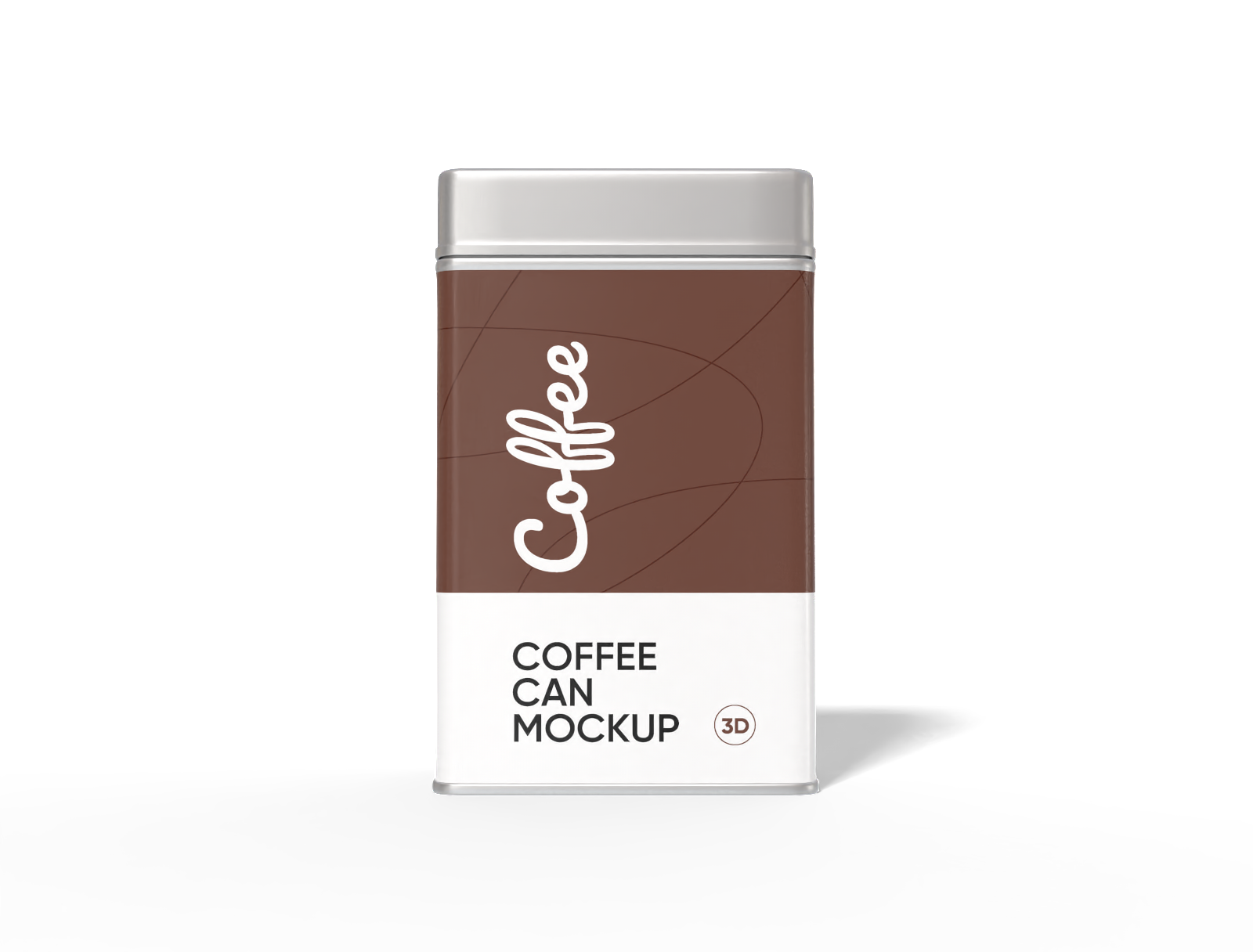 Tall coffee can mockup