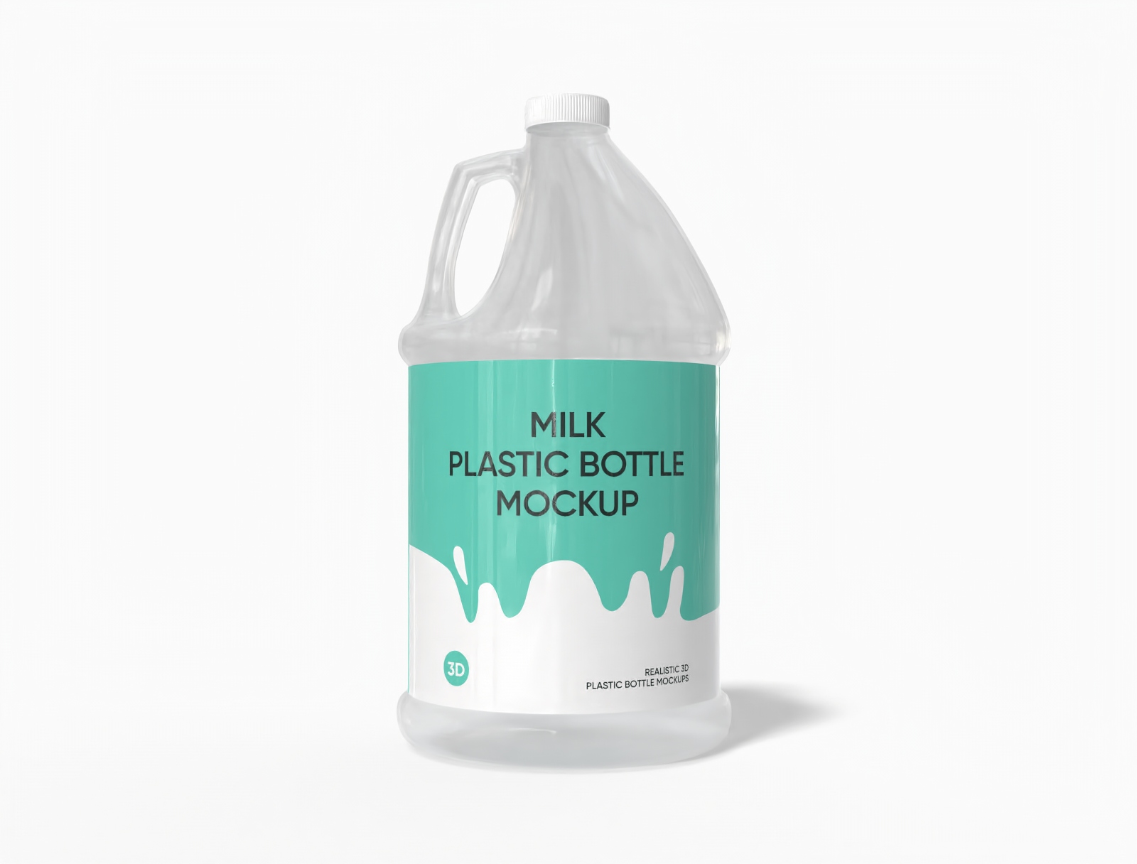 Large plastic bottle mockup