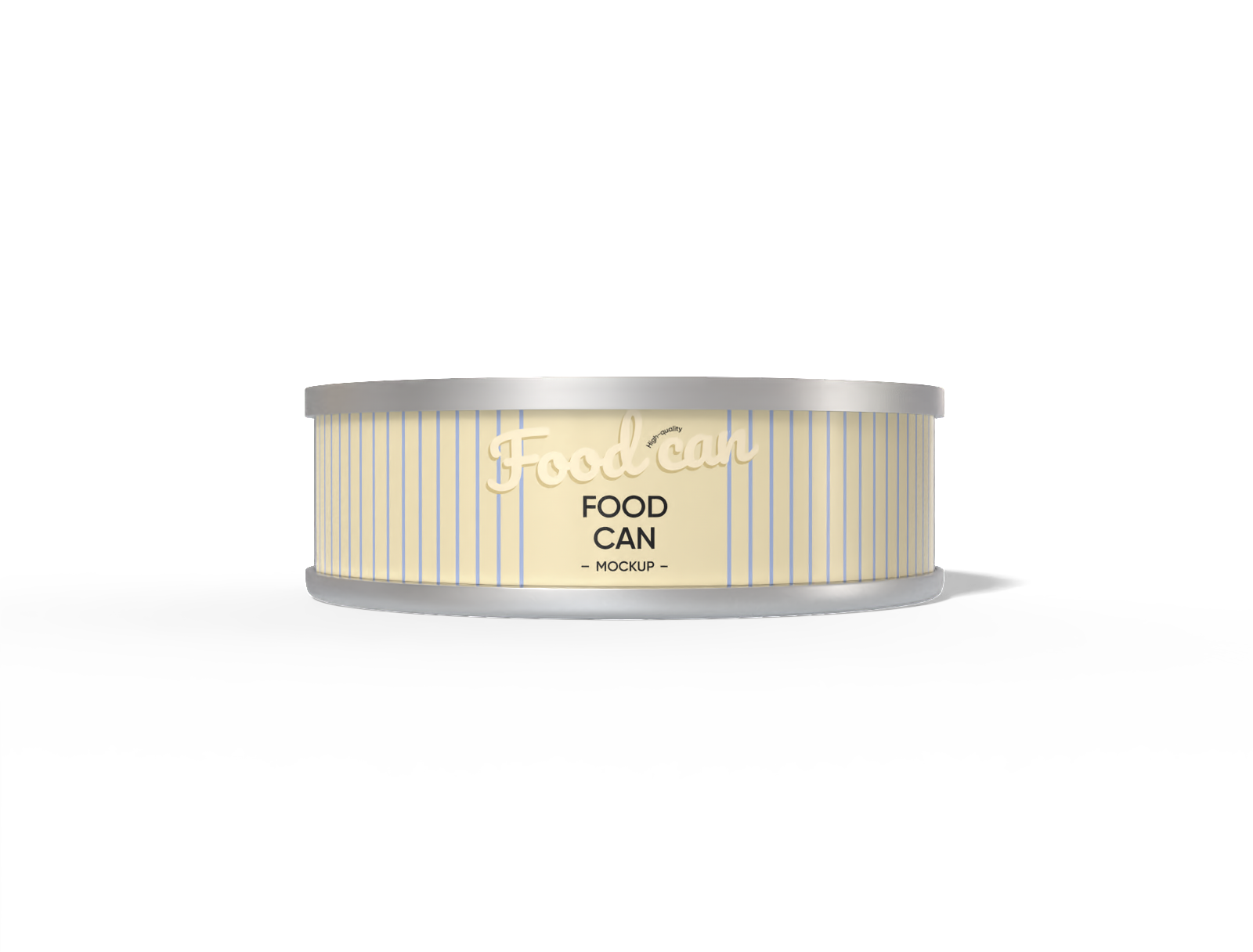 Short food can mockup