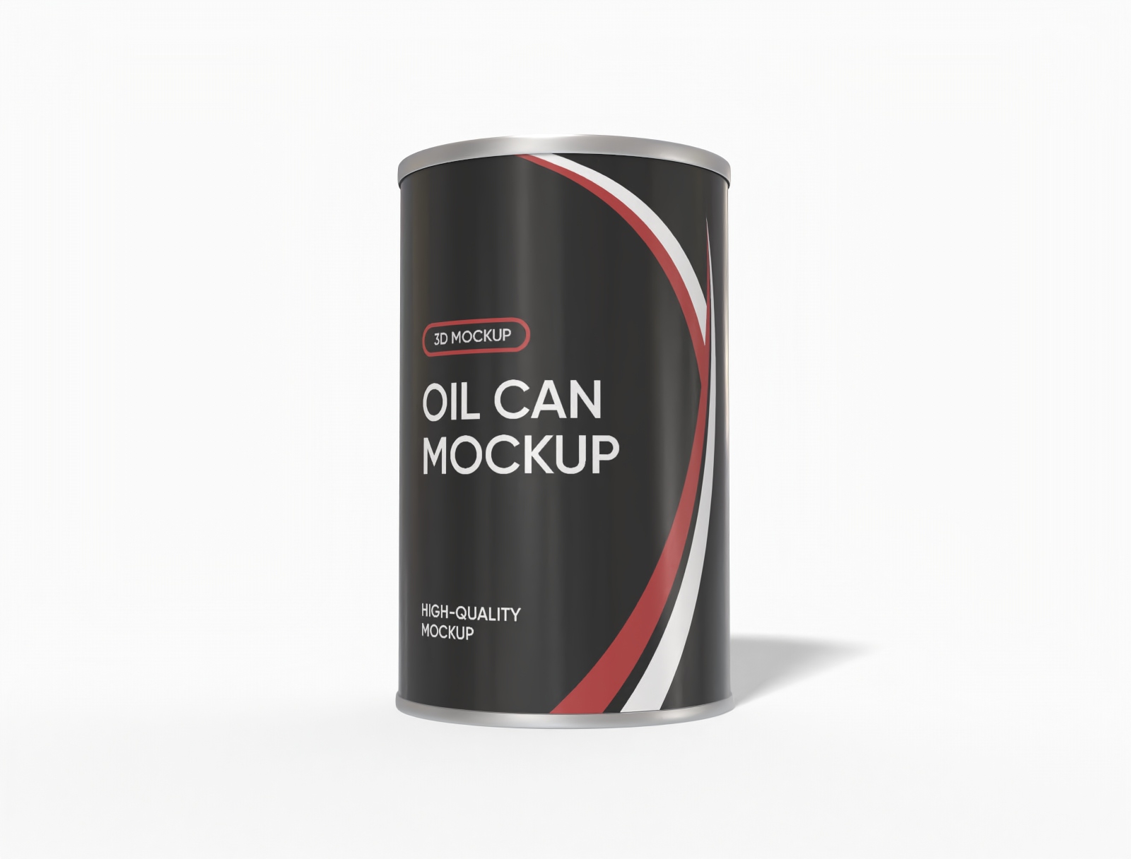 Tall oil can mockup
