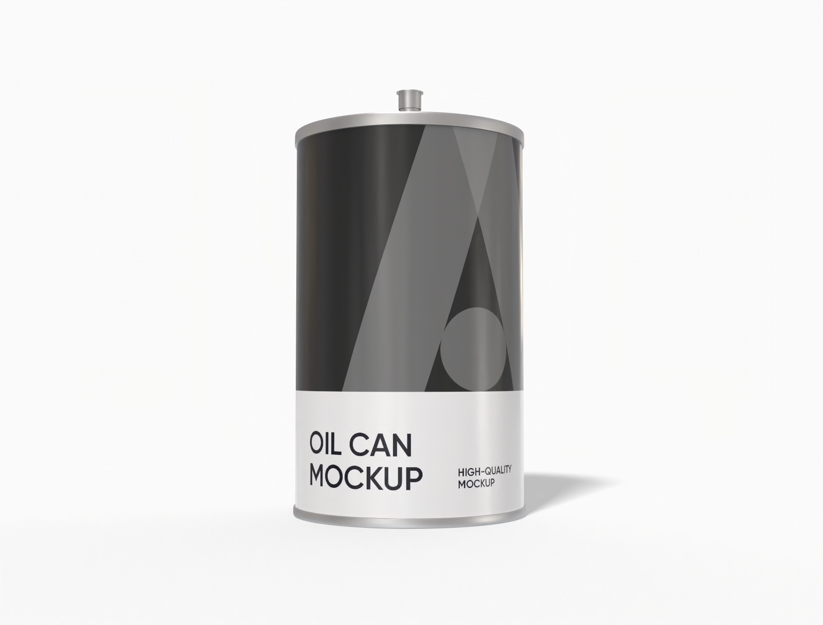 Large oil can mockup