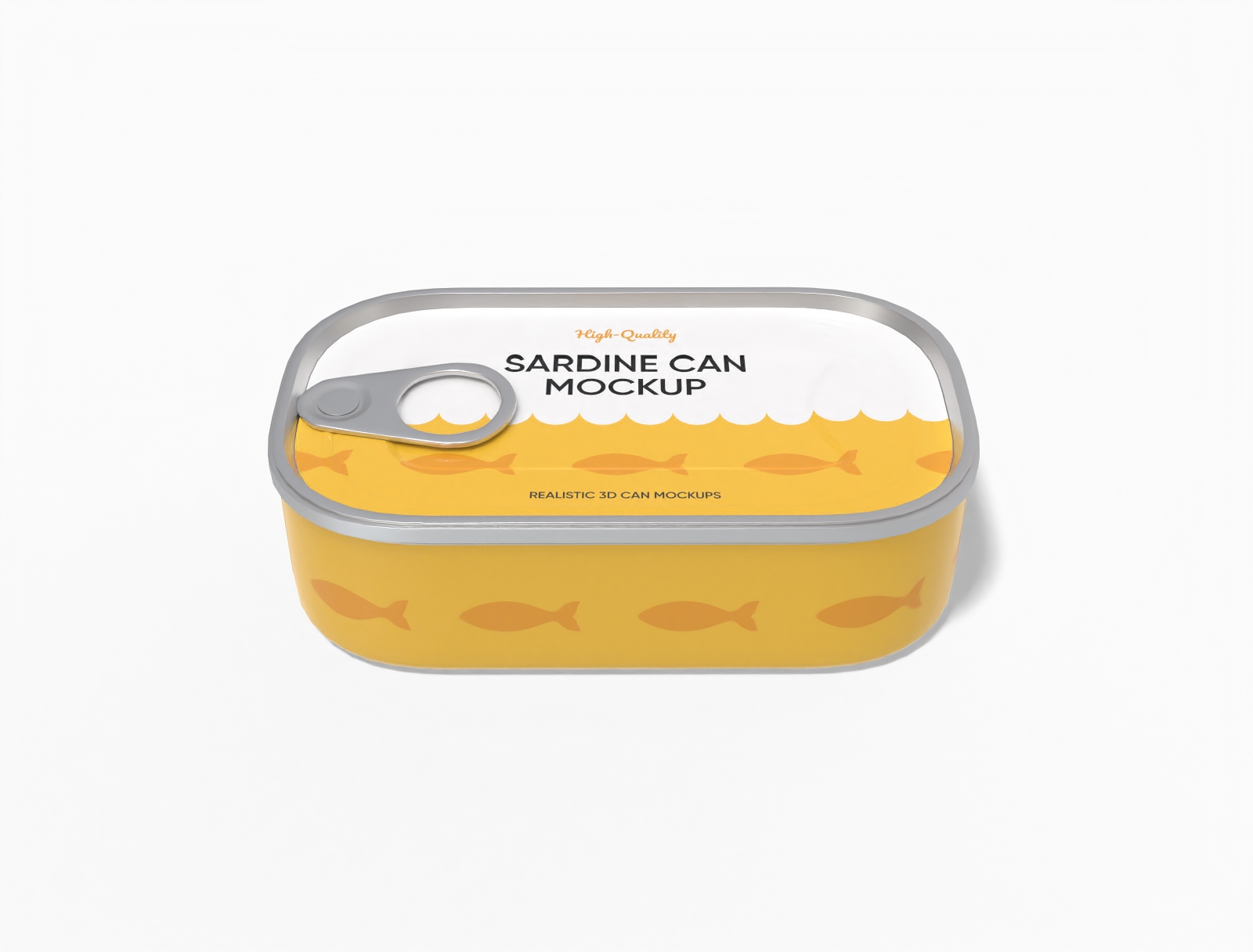 Small sardine can mockup Small sardine can mockup