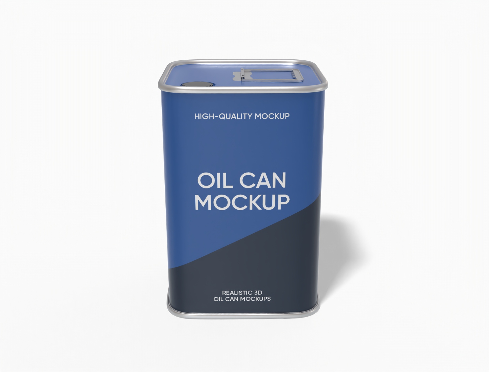 Tall oil can mockup