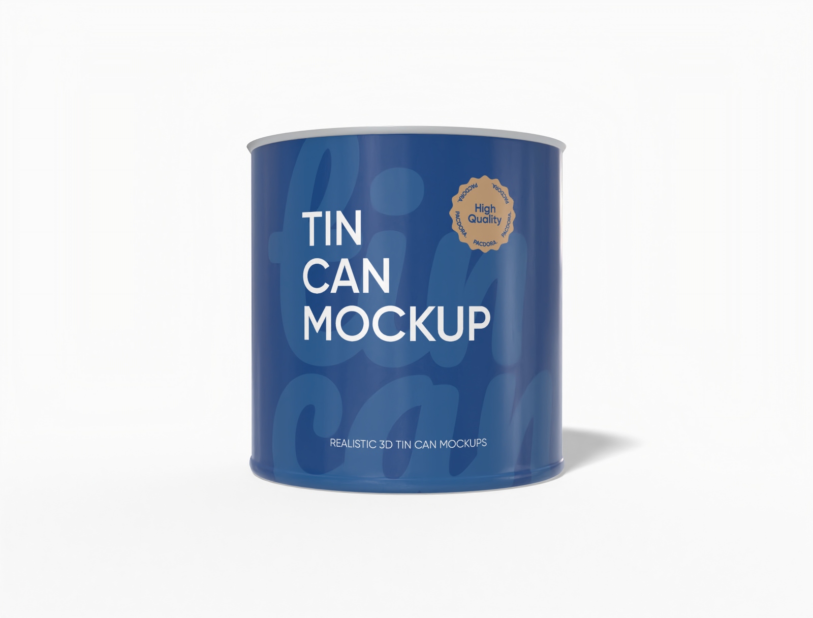 Simple tin can mockup