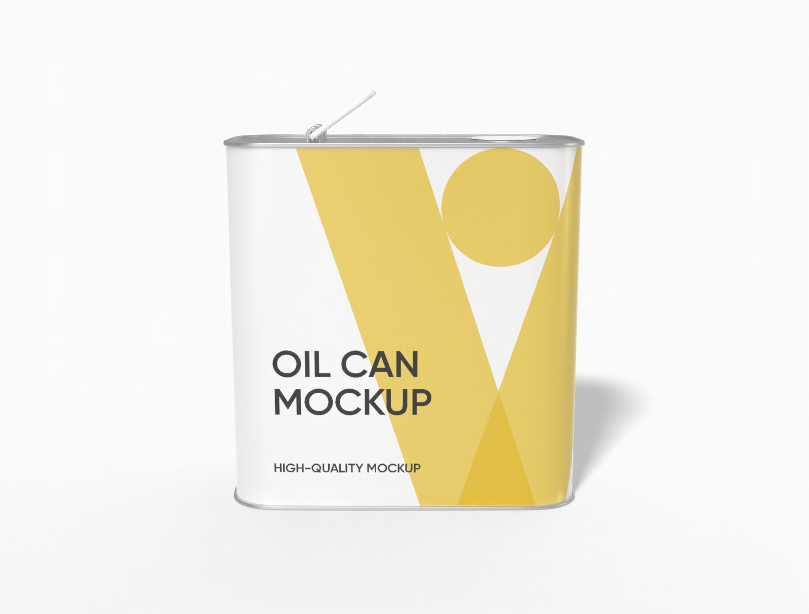 Tall oil can mockup