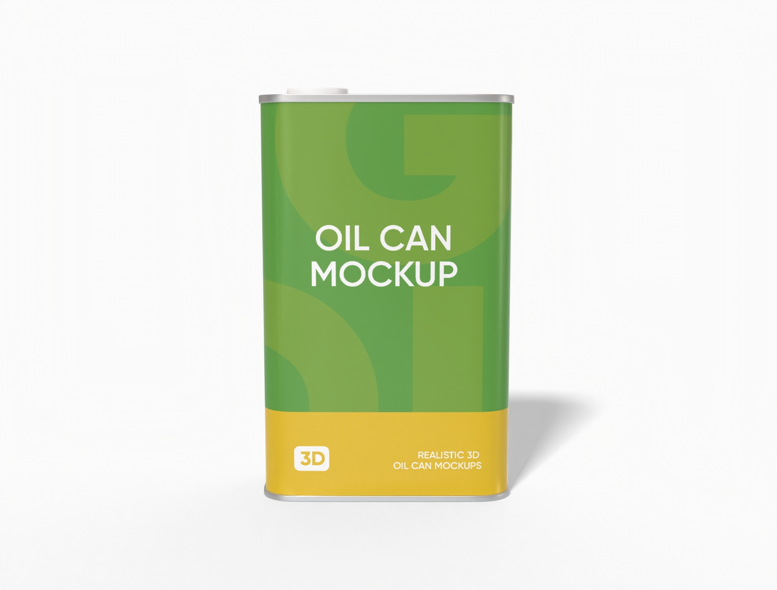 Tall oil can mockup
