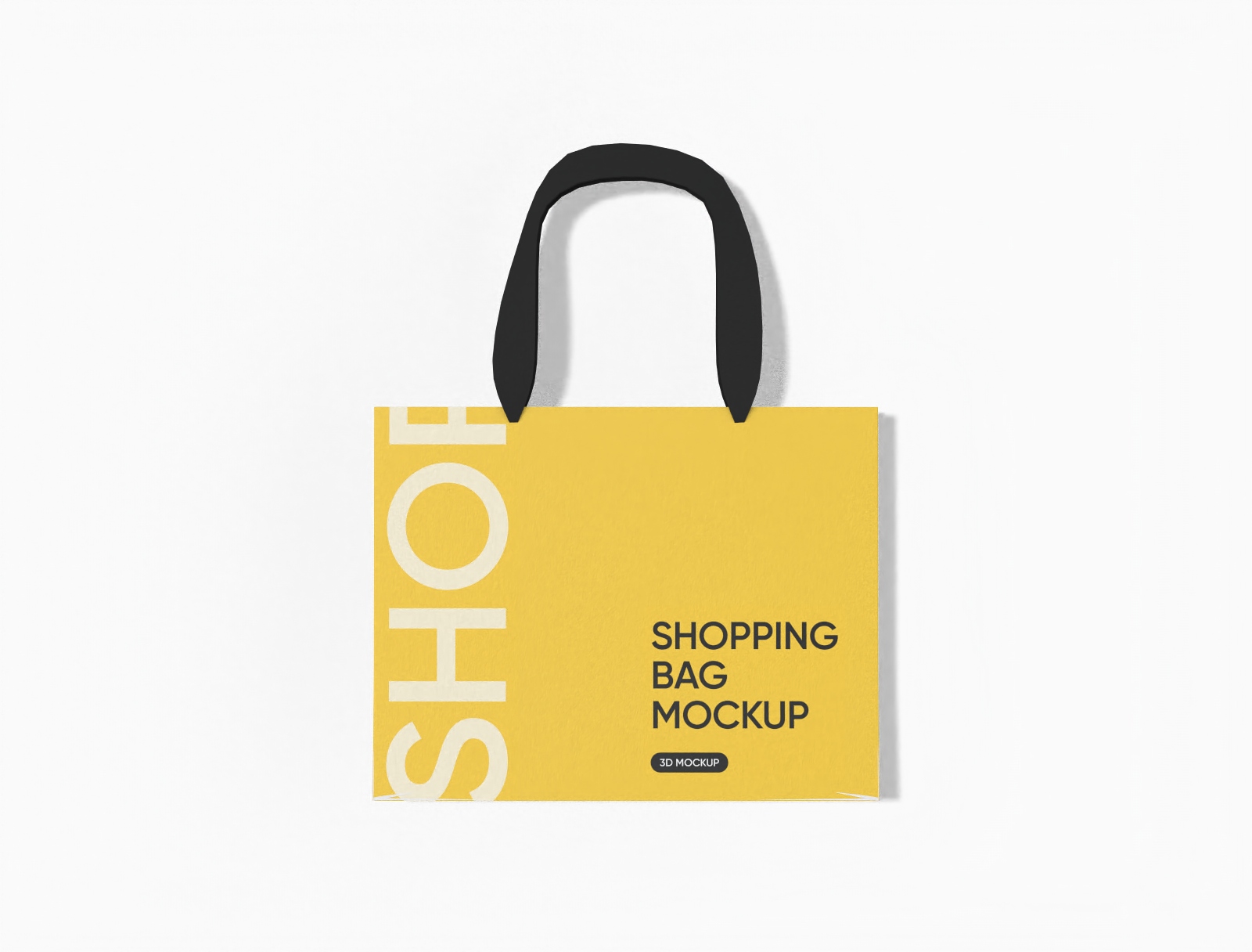 Small shopping bag mockup
