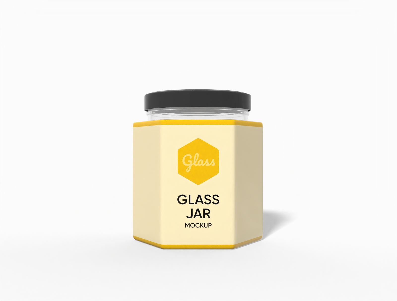 Honey jar mockup