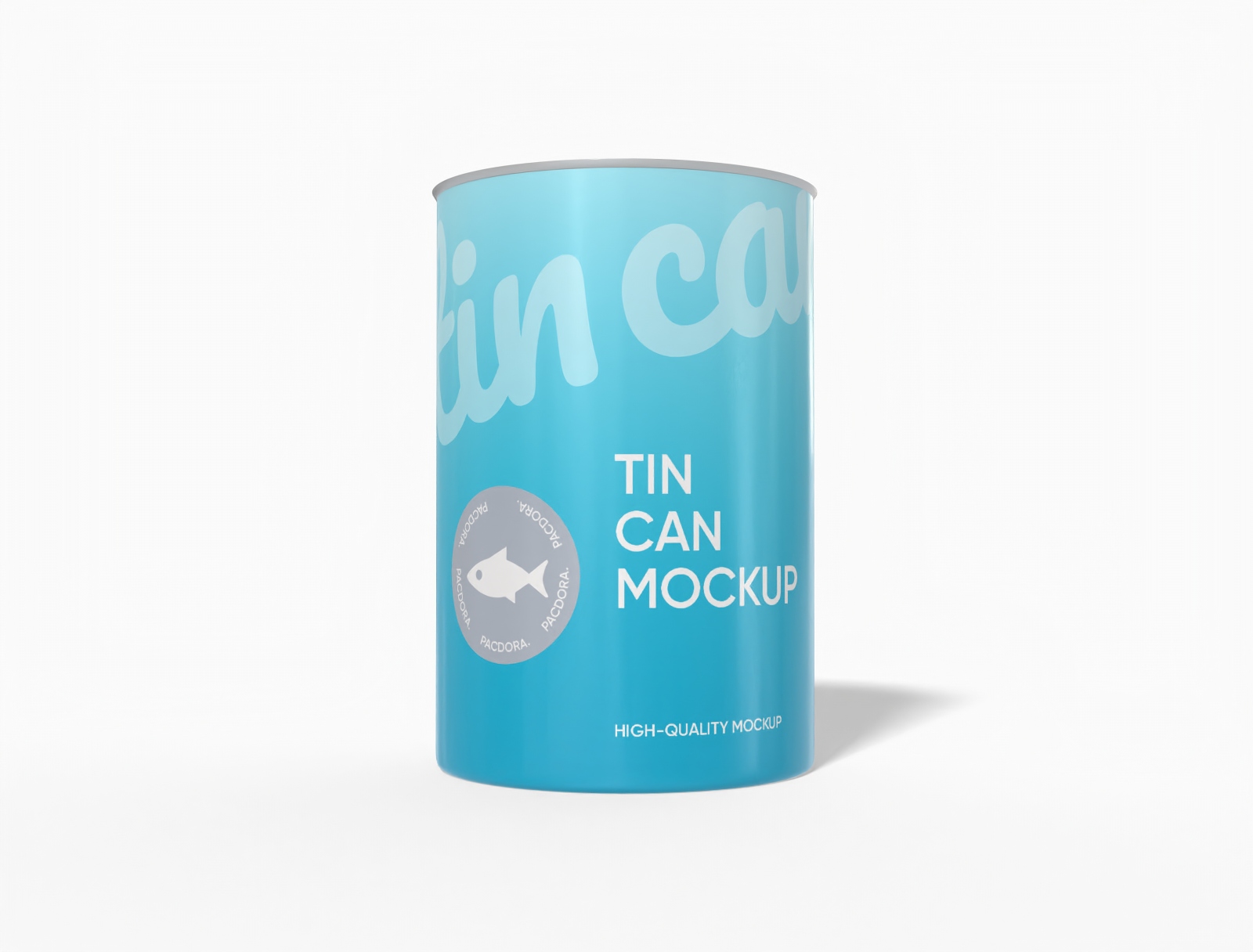 Tall tin can mockup