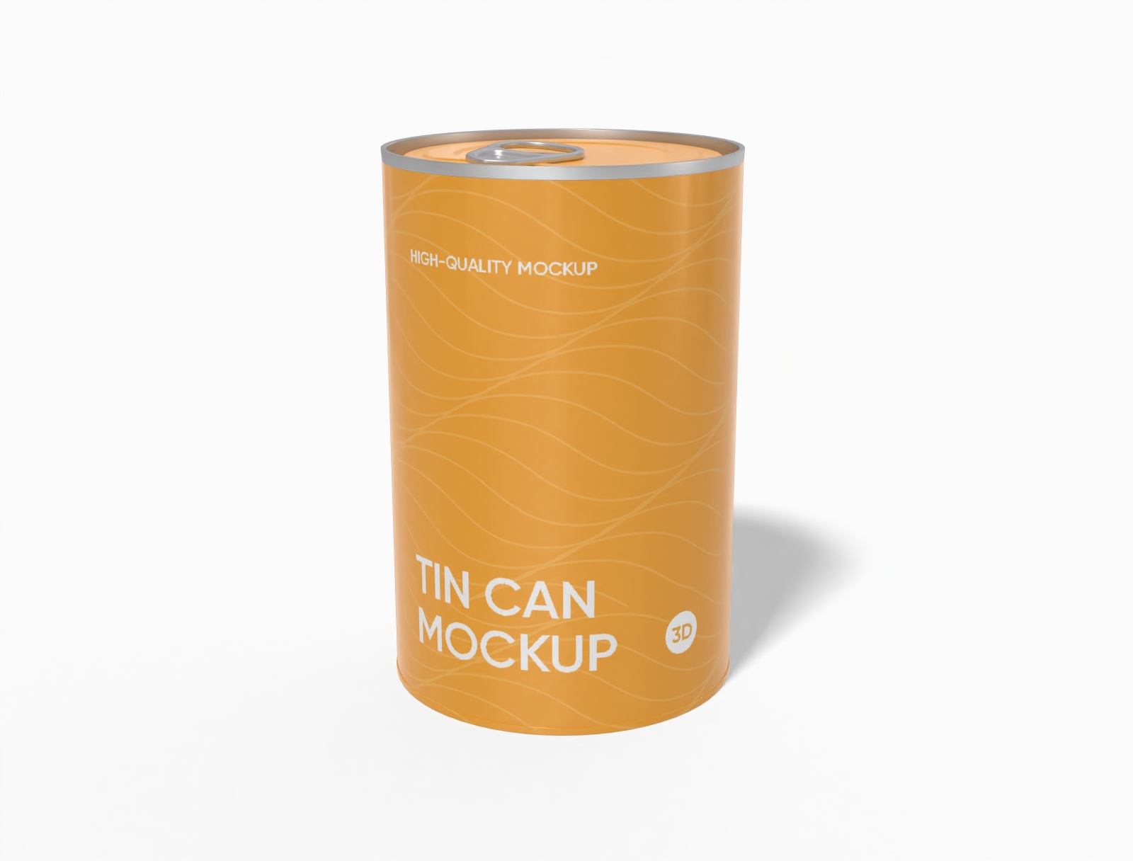Tall round can mockup