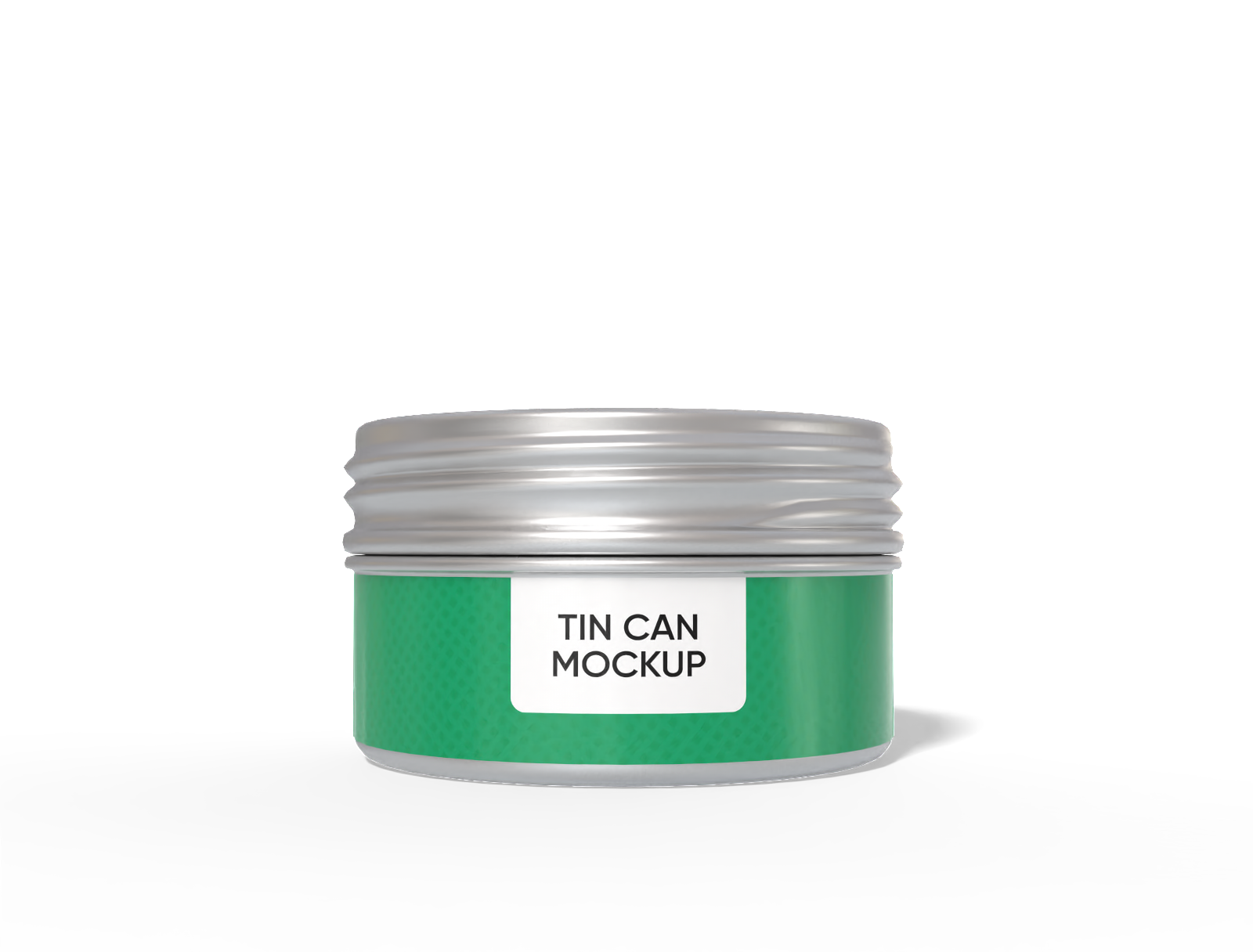 Short tin can mockup