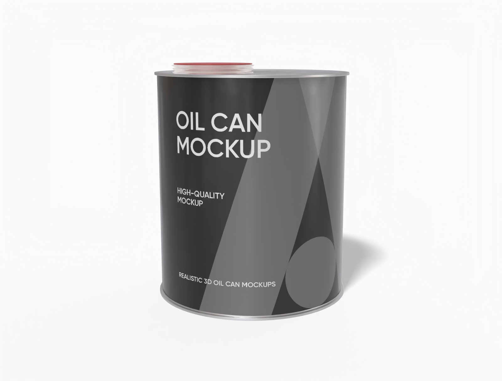 Tall oil can mockup