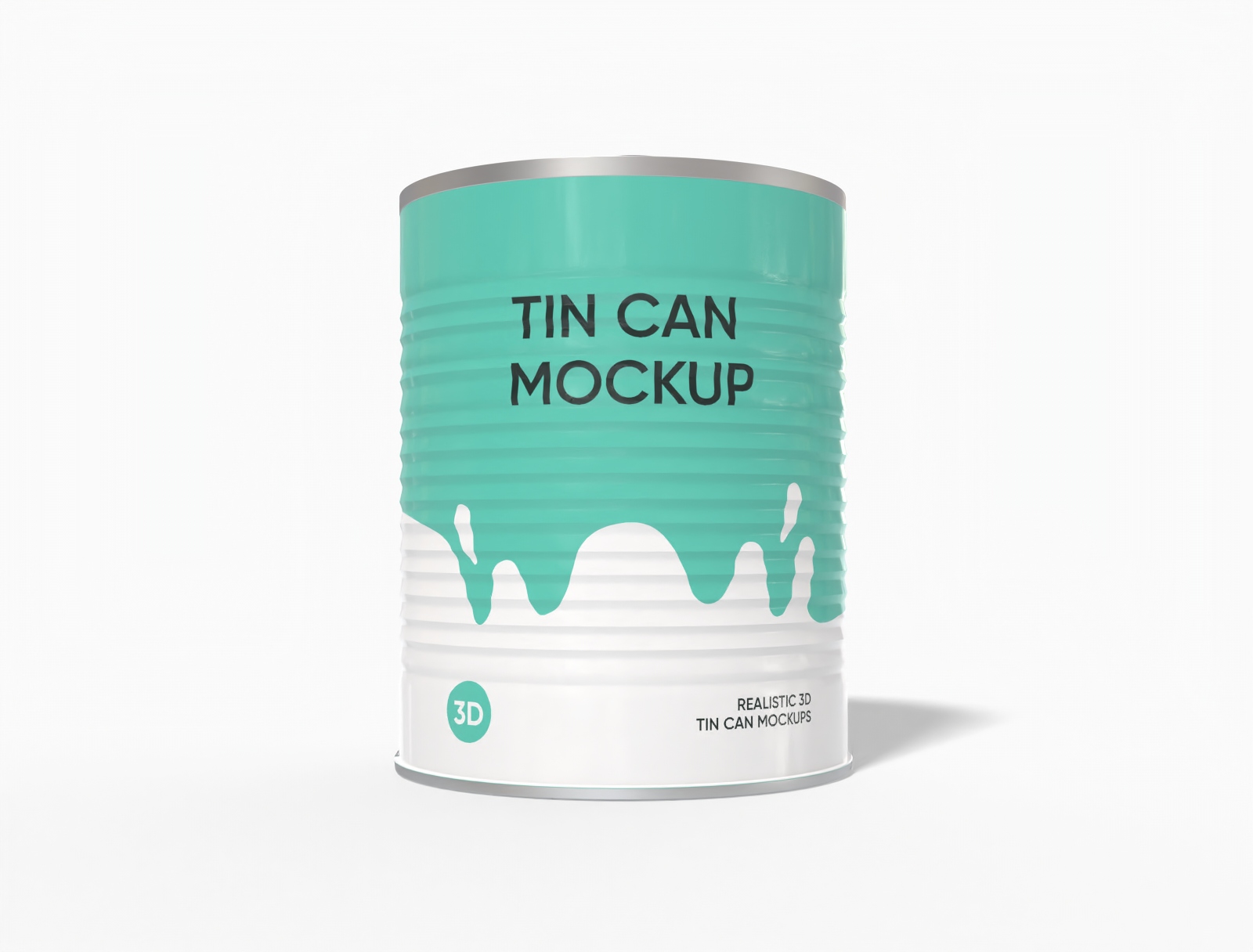 Tall tin can mockup