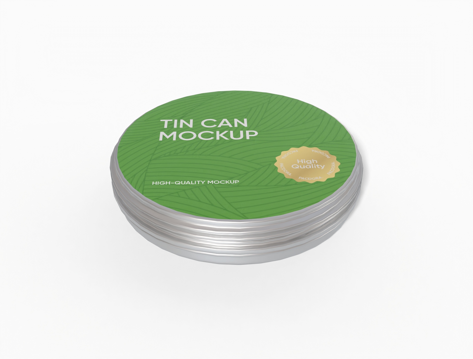 Small tin can mockup