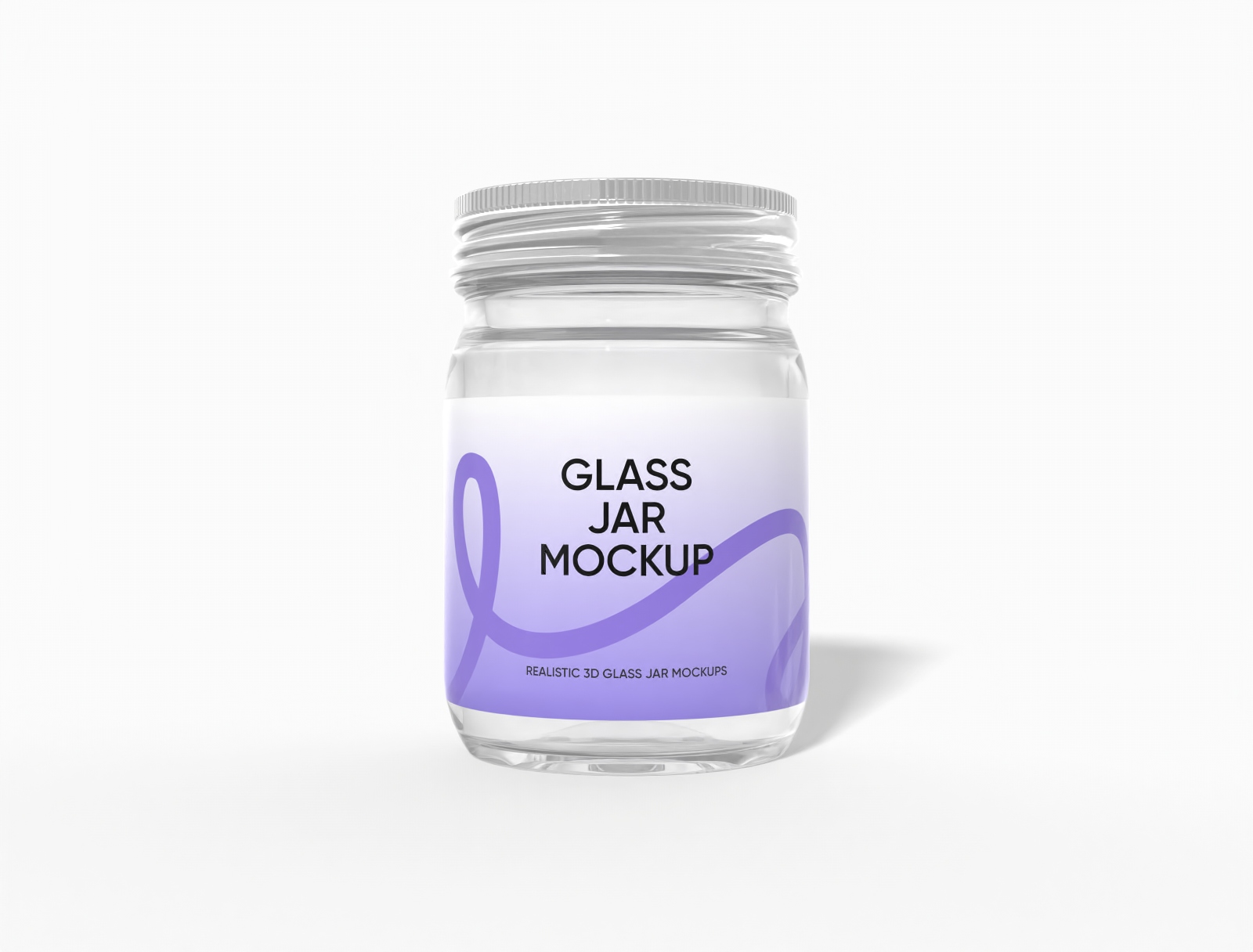 Glass jar mockup