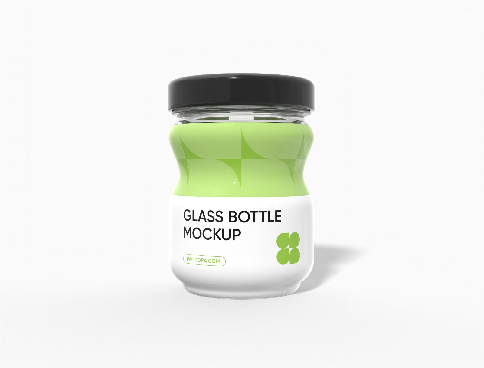 Small honey bottle mockup
