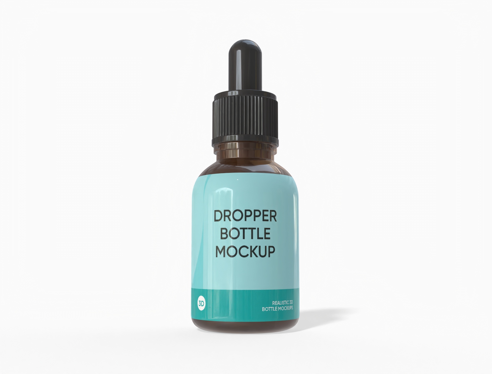 15 ml essential oil bottle mockup