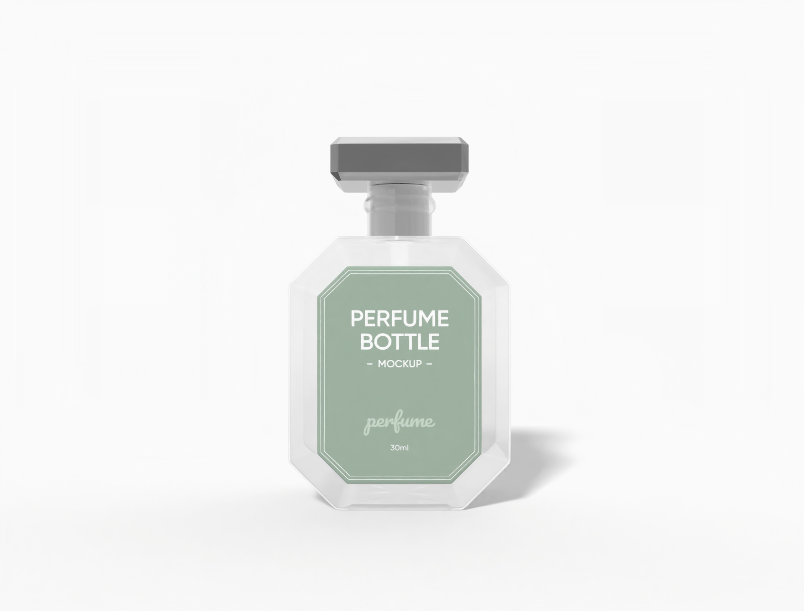 30 ml perfume bottle mockup