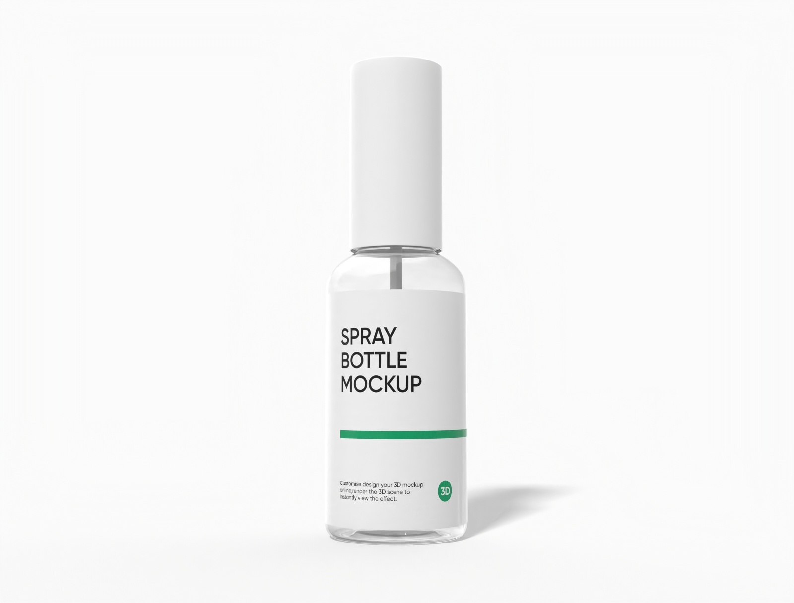50 ml spray bottle mockup