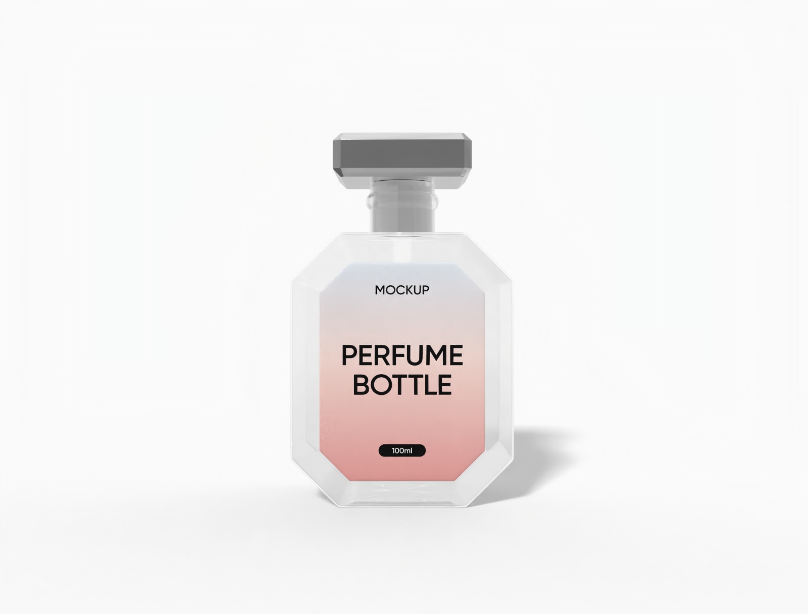 100 ml/3.4 oz perfume bottle mockup